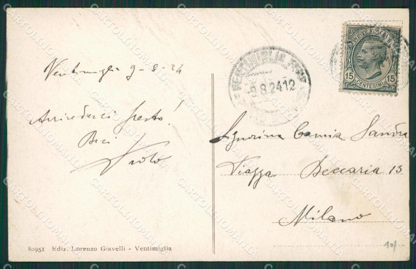 Imperia Ventimiglia cartolina KV5544 – retro