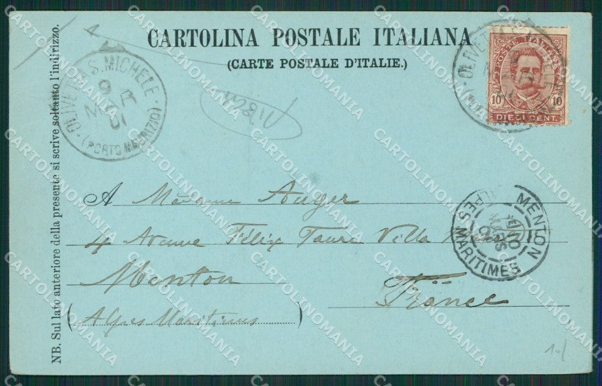 Imperia Ventimiglia Chiaro di Luna PIEGA cartolina KV5566 – retro