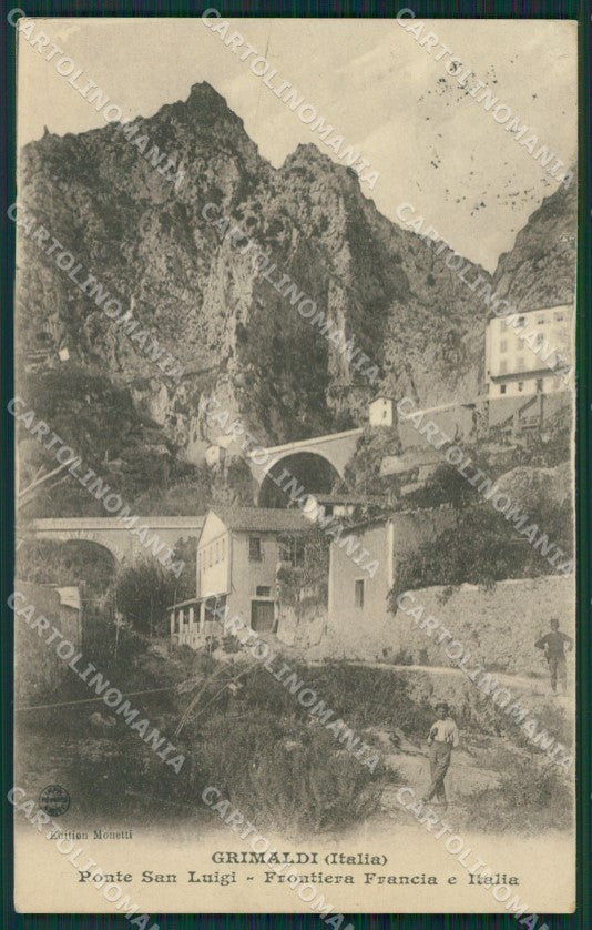 Imperia Ventimiglia Grimaldi Ponte San Luigi Frontiera cartolina KV5578 – fronte