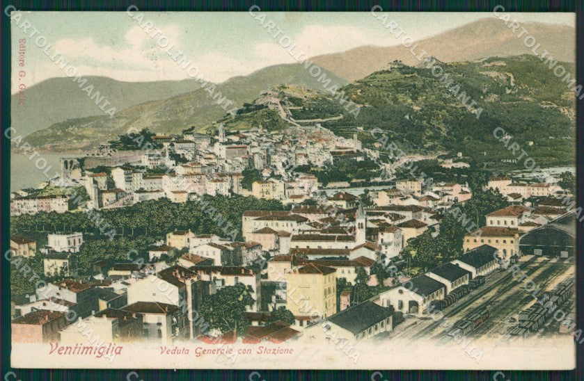Imperia Ventimiglia Stazione Treni cartolina KV5595 – fronte