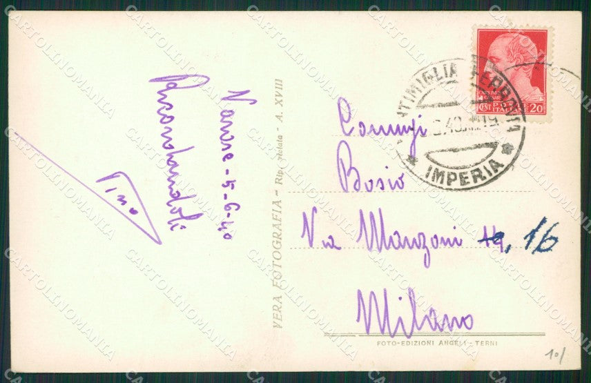 Imperia Ventimiglia Foto cartolina KV5598 – retro