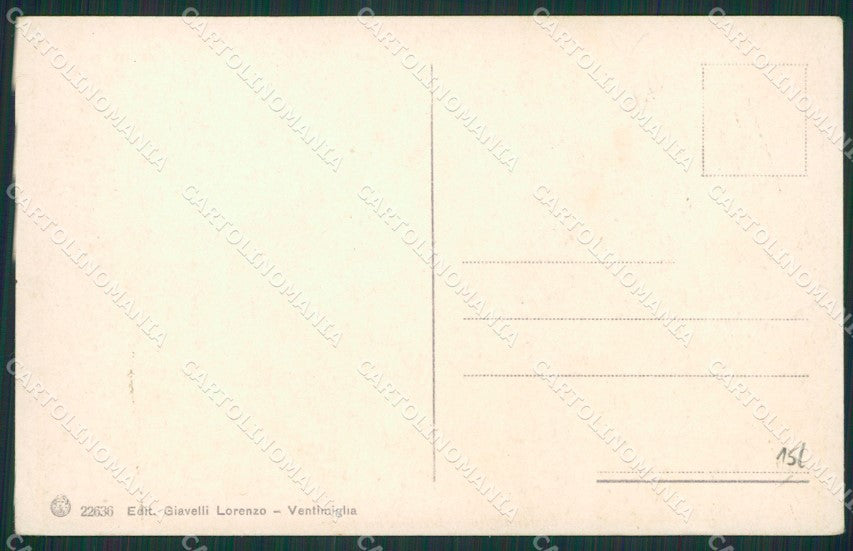 Imperia Ventimiglia Mercato dei Fiori cartolina KV5604 – retro