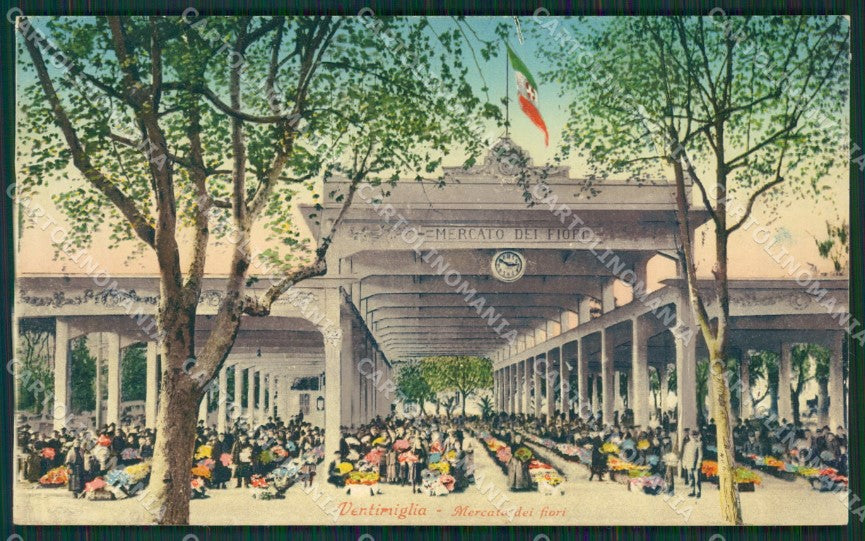 Imperia Ventimiglia Mercato dei Fiori cartolina KV5606 – fronte