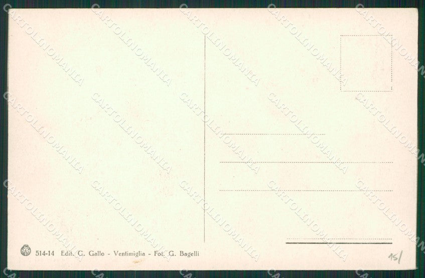 Imperia Ventimiglia Mercato dei Fiori cartolina KV5608 – retro