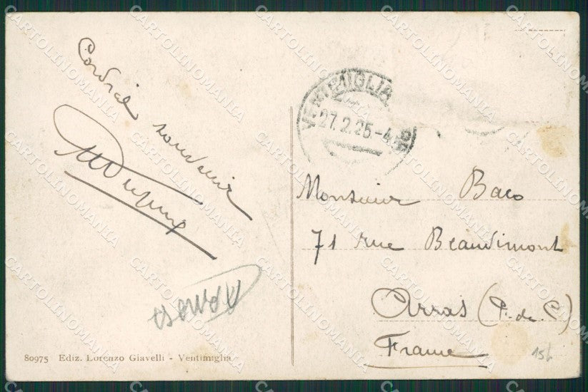 Imperia Ventimiglia ABRASA cartolina KV5618 – retro