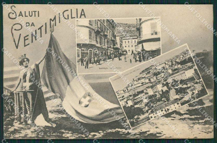 Imperia Ventimiglia Saluti da cartolina KV5631 – fronte