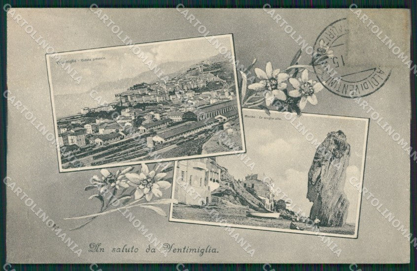Imperia Ventimiglia Saluti da cartolina KV5634 – fronte