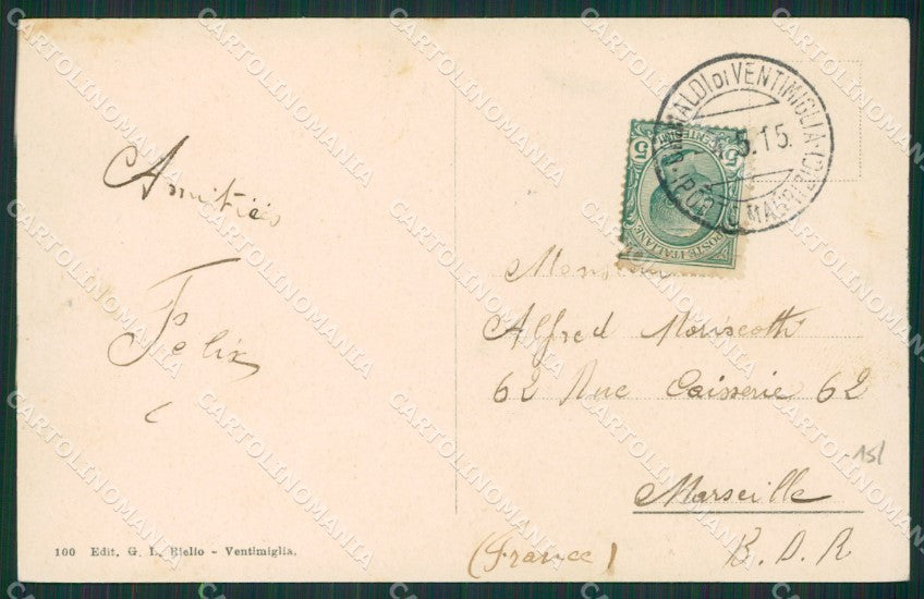 Imperia Ventimiglia Saluti da cartolina KV5634 – retro