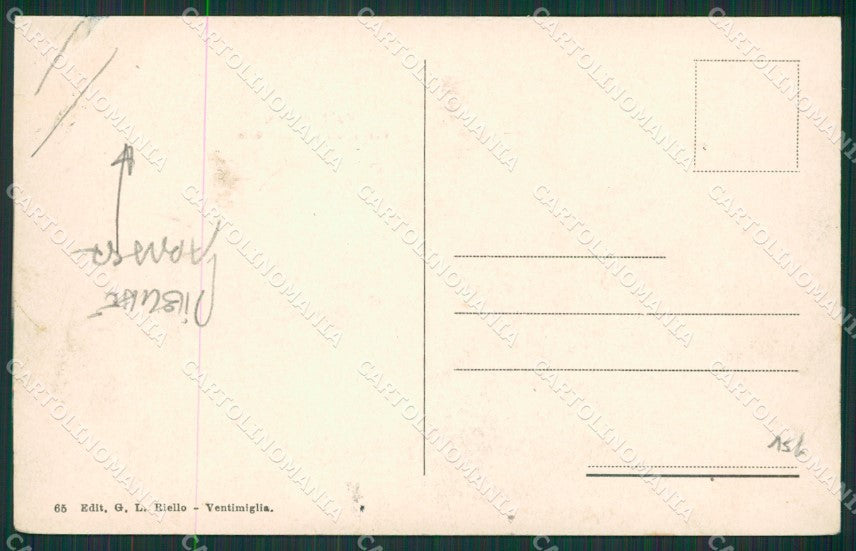 Imperia Ventimiglia PIEGHE ABRASA cartolina KV5636 – retro