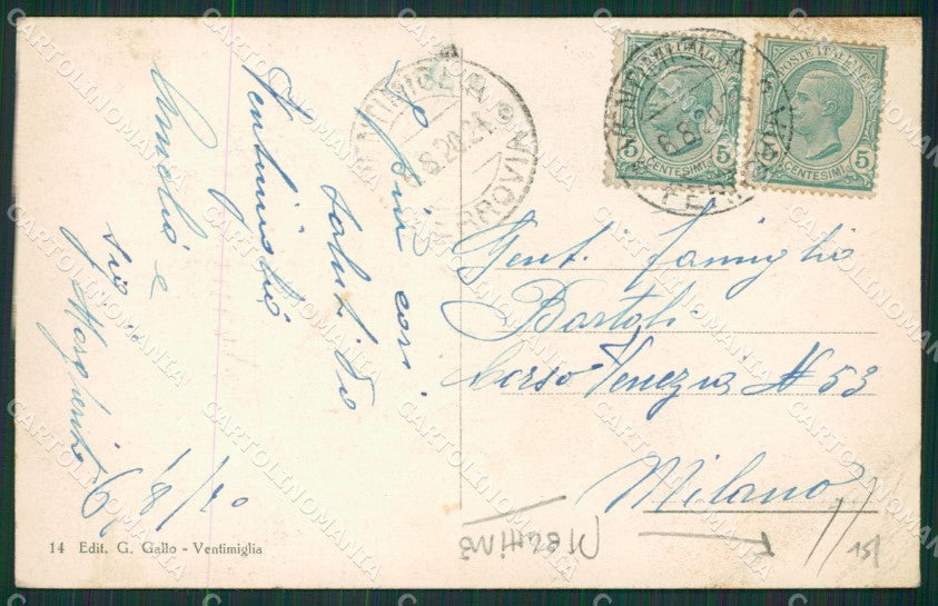 Imperia Ventimiglia PIEGHINE cartolina KV5641 – retro