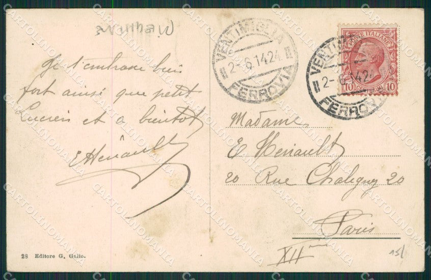 Imperia Ventimiglia PIEGHINE cartolina KV5645 – retro