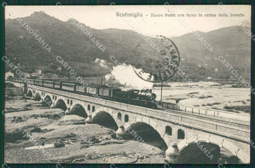 Imperia Ventimiglia Treno cartolina KV5647 – fronte