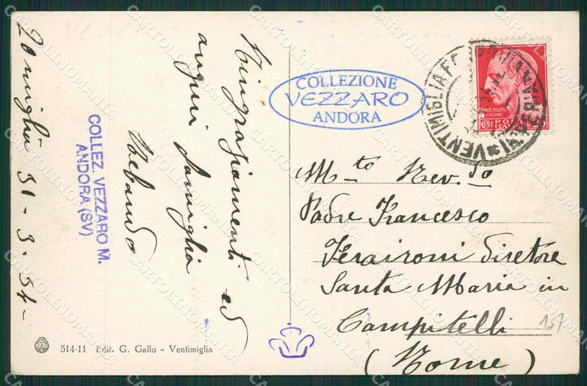 Imperia Ventimiglia Stazione cartolina KV5664 – retro