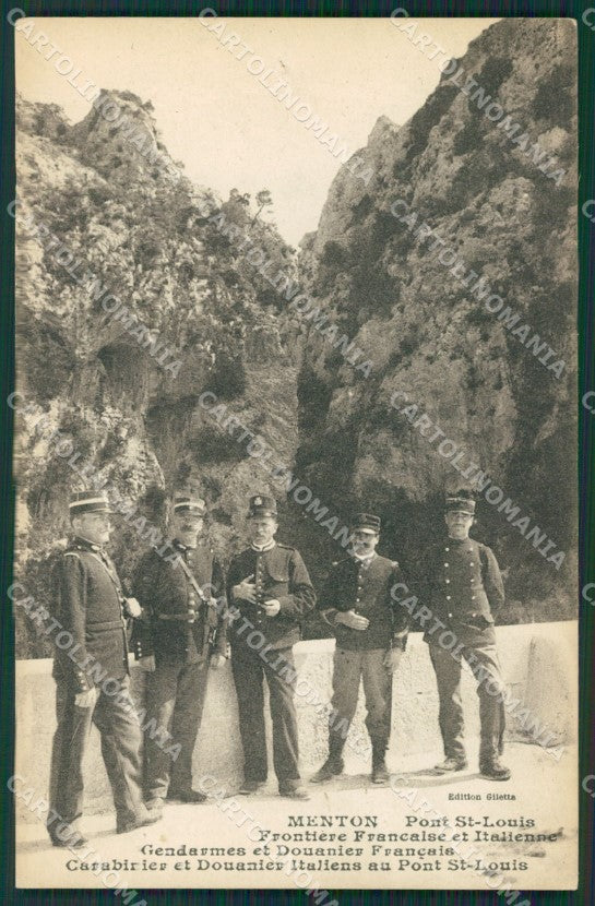 Francia Menton Mentone Frontiera FORO cartolina KV5674 – fronte
