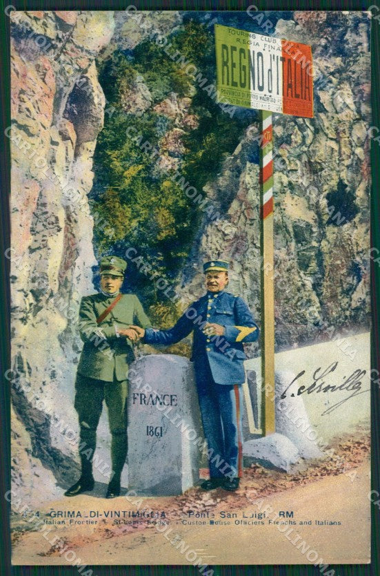 Imperia Ventimiglia Grimaldi Ponte San Luigi PIEGA cartolina KV5678 – fronte