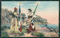 Francia Menton Mentone Costumi cartolina KV5682 – fronte
