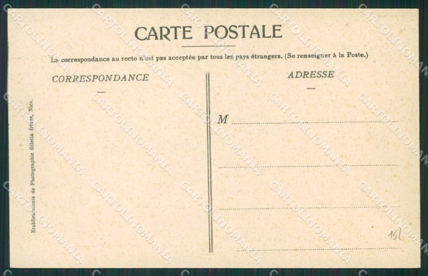 Francia Menton Mentone Costumi cartolina KV5682 – retro