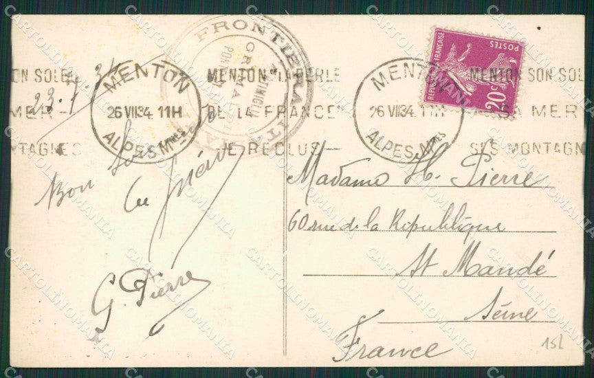 Imperia Ventimiglia Grimaldi Ponte San Luigi cartolina KV5686 – retro