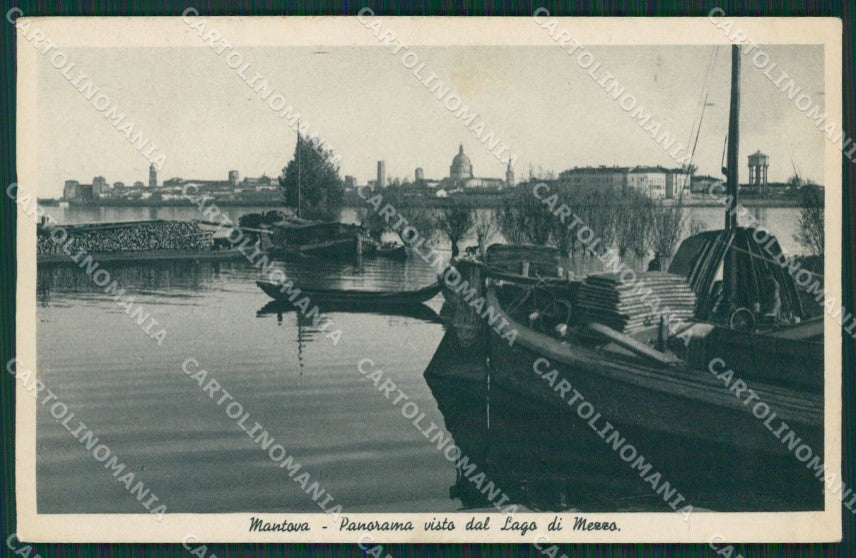 Mantova Lago di Mezzo Barche cartolina KV5694 – fronte