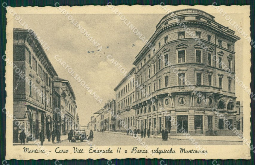 Mantova Città Banca PIEGHE cartolina KV5706 – fronte