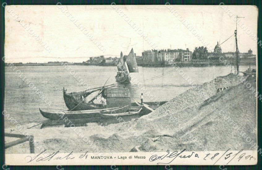 Mantova Lago di Mezzo cartolina KV5717 – fronte