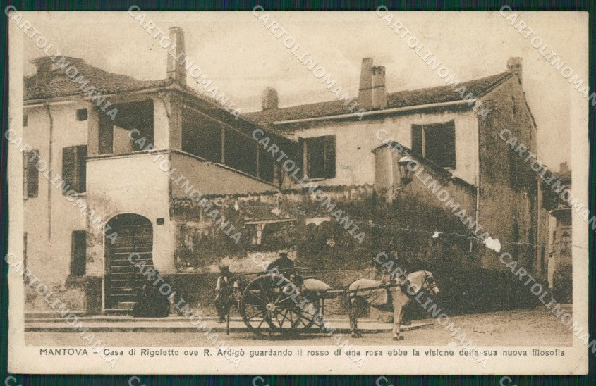 Mantova Città PIEGATA ABRASA cartolina KV5720 – fronte