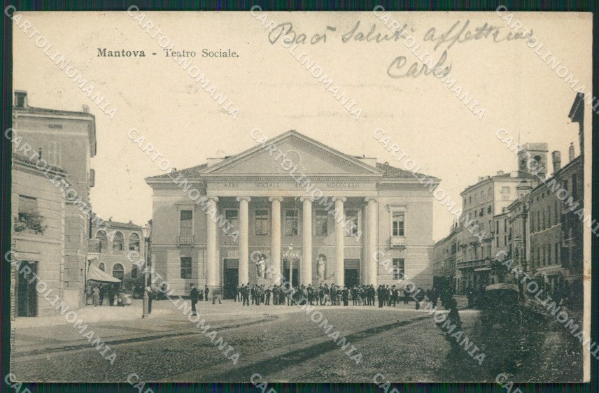 Mantova Città Teatro cartolina KV5721 – fronte