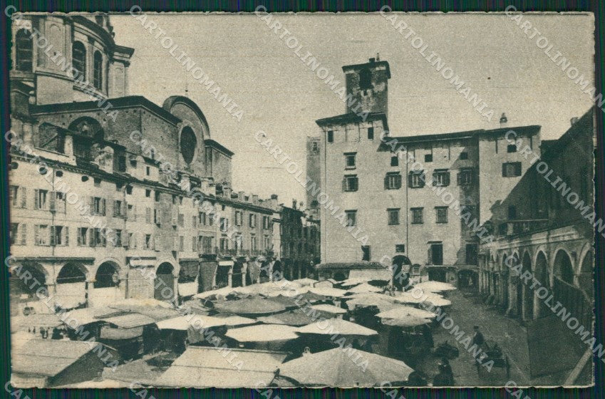 Mantova Città Mercato PIEGA cartolina KV5778 – fronte