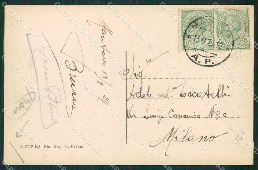 Mantova Città PIEGA cartolina KV5785 – retro