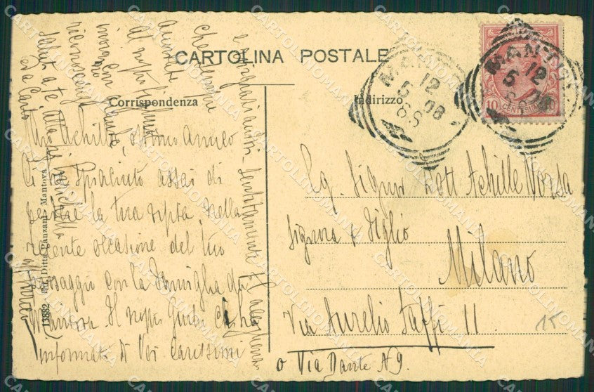 Mantova Città Teatro cartolina KV5789 – retro