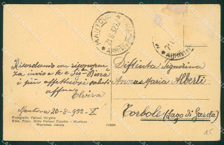Mantova Città cartolina KV5808 – retro