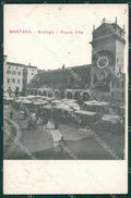 Mantova Città Mercato PIEGHE cartolina KV5829 – fronte
