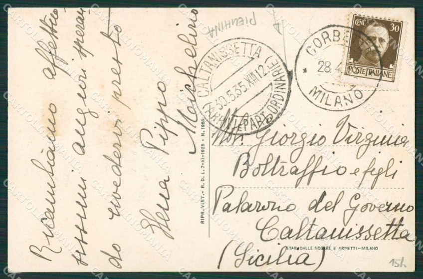 Milano Corbetta Santuario PIEGHINA cartolina KV5857 – retro