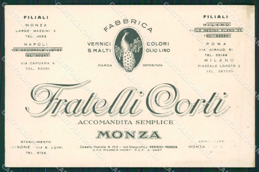 Milano Monza Pubblicitaria ABRASA cartolina KV5877 – fronte