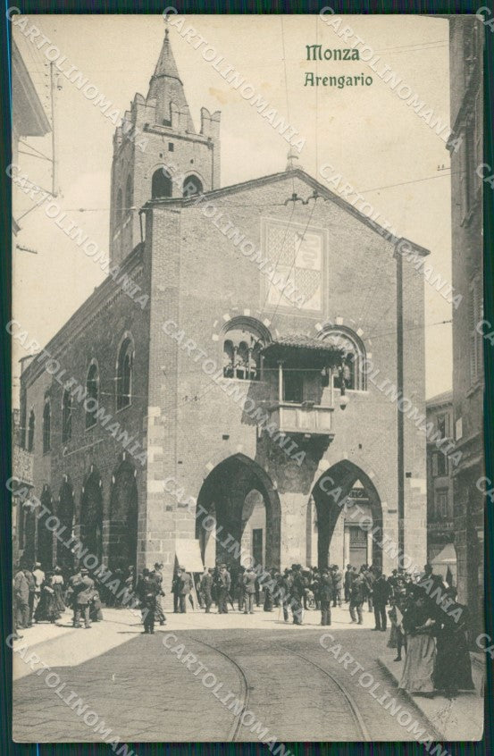Milano Monza Arengario TRACCE UMIDO cartolina KV5885 – fronte