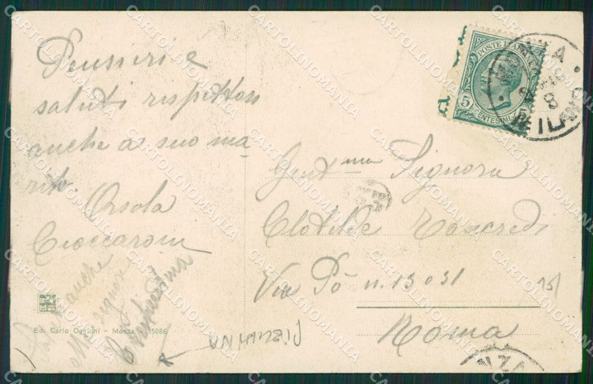Milano Monza Savoia PIEGHINA cartolina KV5899 – retro