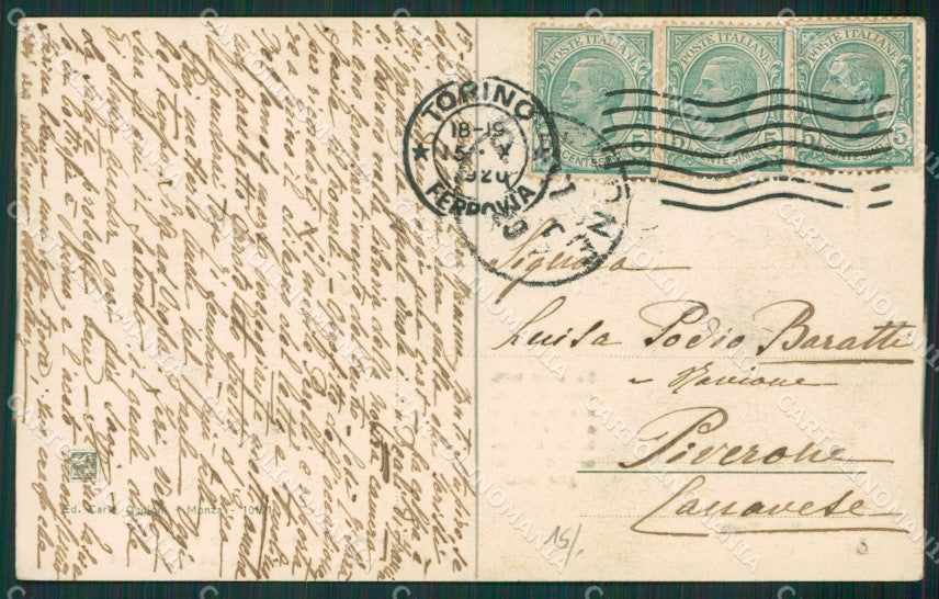 Milano Monza Villa Reale Savoia cartolina KV5901 – retro