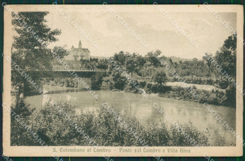 Milano San Colombano al Lambro PIEGHE cartolina KV5906 – fronte