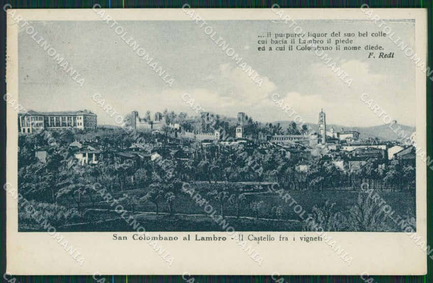 Milano San Colombano al Lambro Redi cartolina KV5912 – fronte