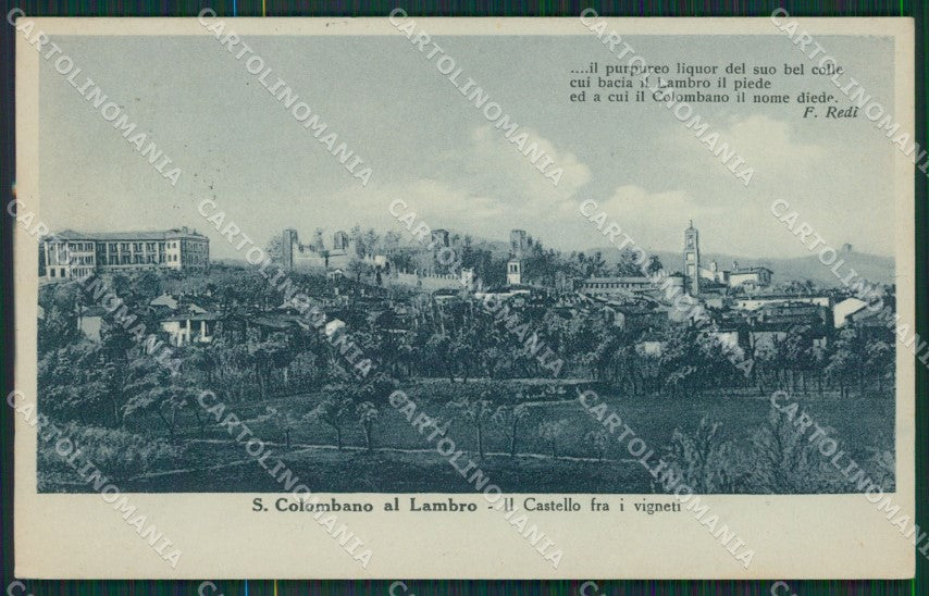Milano San Colombano al Lambro Redi cartolina KV5914 – fronte