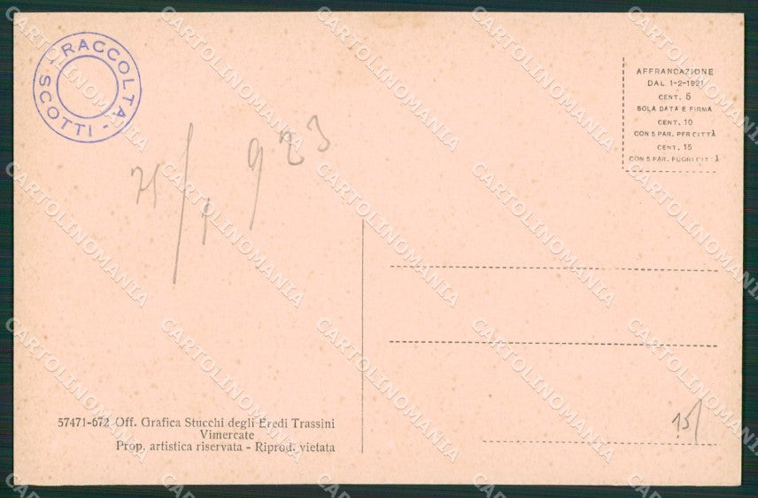Milano Monza Vimercate cartolina KV5918 – retro
