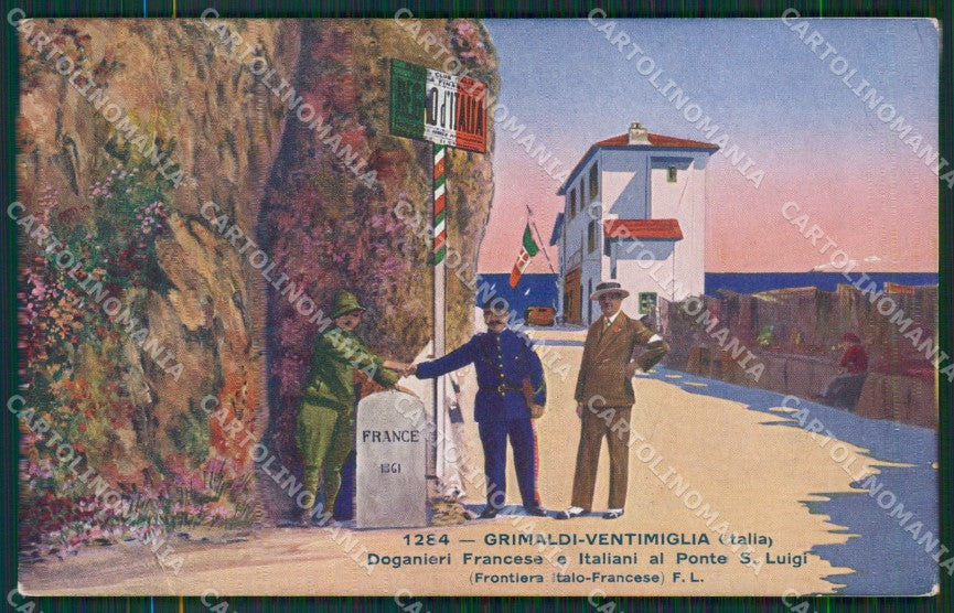 Imperia Ventimiglia Grimaldi Ponte San Luigi Frontiera cartolina KV5934 – fronte