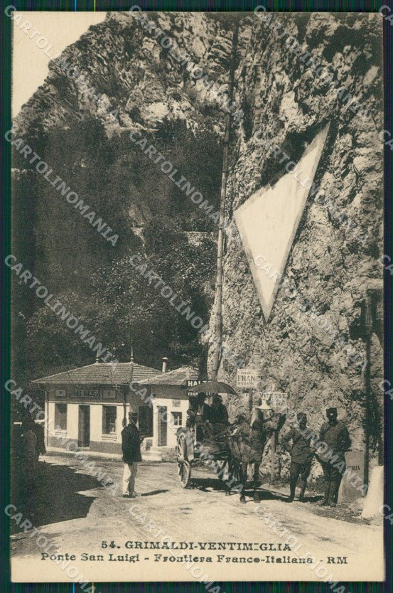 Imperia Ventimiglia Grimaldi Ponte San Luigi Frontiera cartolina KV5938 – fronte