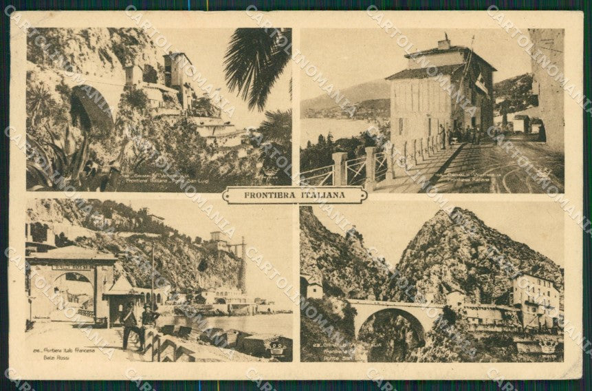 Imperia Ventimiglia Grimaldi Frontiera PIEGA cartolina KV5939 – fronte