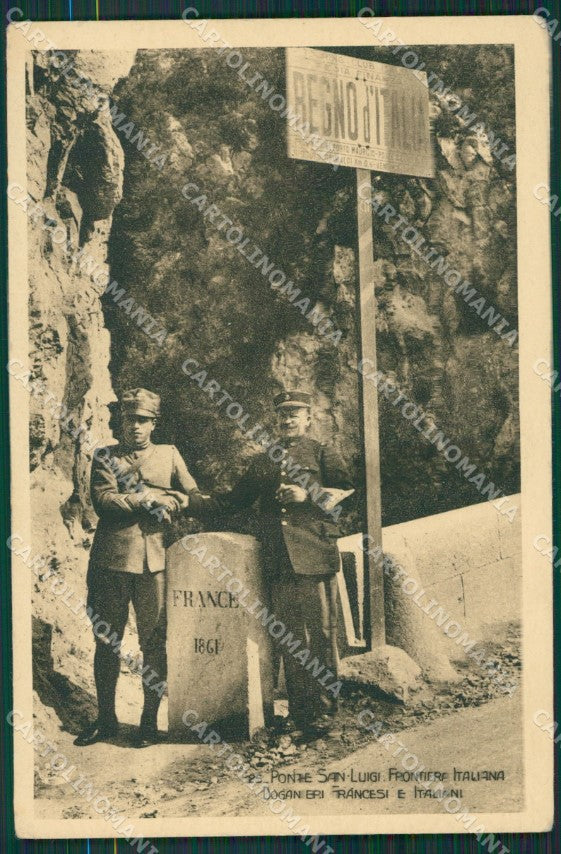 Imperia Ventimiglia Grimaldi Ponte San Luigi Frontiera GdF cartolina KV5946 – fronte