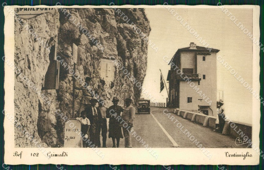 Imperia Ventimiglia Grimaldi Frontiera PIEGHINE cartolina KV5954 – fronte