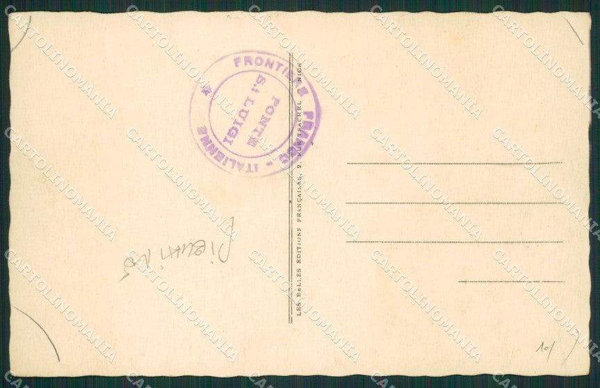 Imperia Ventimiglia Grimaldi Frontiera PIEGHINE cartolina KV5954 – retro