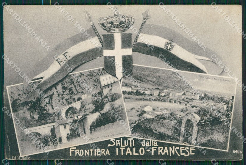 Imperia Ventimiglia Grimaldi Frontiera Saluti da cartolina KV5964 – fronte