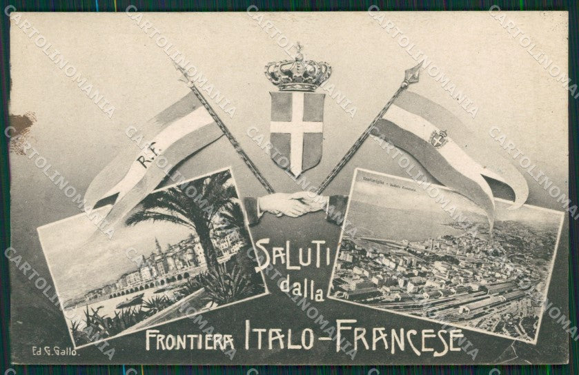 Imperia Ventimiglia Grimaldi Frontiera Saluti da cartolina KV5965 – fronte