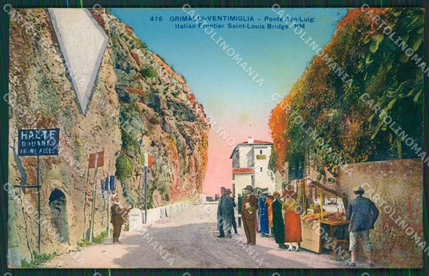 Imperia Ventimiglia Grimaldi Ponte San Luigi Frontiera cartolina KV5967 – fronte